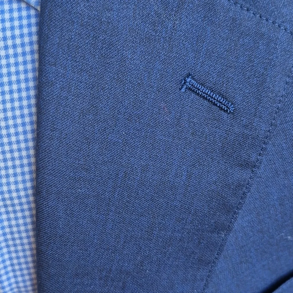 BONOBOS Recent Solid Dark Navy Wool Blend Mens Sz 48 R Prominent Fit‎ Sport Coat